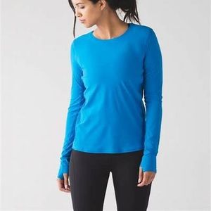 Lululemon Shocking Blue Sun Seeker Long Sleeve